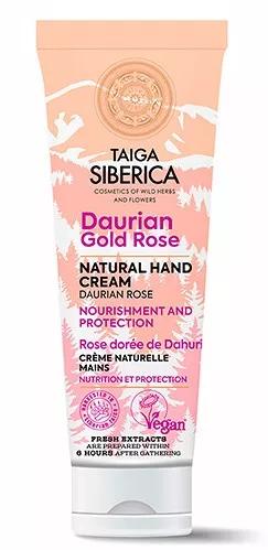 Natura Siberica Taiga Siberica Daurian Gold Rose Creme de Mãos Natural Nutrição e Proteção 75 ml