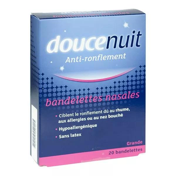 Douce Nuit Antironquidos Tiras Nasales 20 Unidades