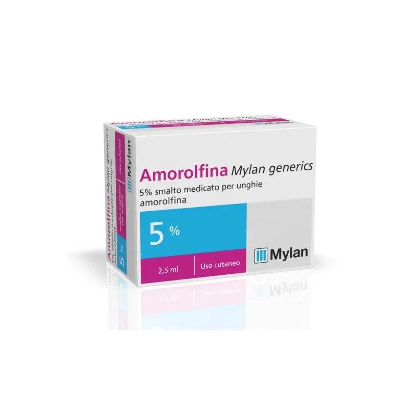 Amorolfina Mylan 5% Smalto Antimicotico Per Unghie 2,5 ml