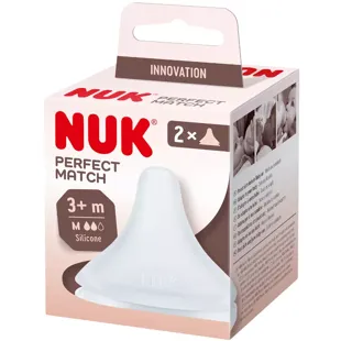 Nuk Perfect Match Silicone Teats Medium Flow +3m 2 units