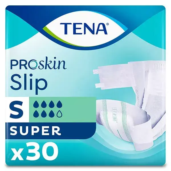 TENA Proskin Slip Change Complet Super Taille S 30 unités