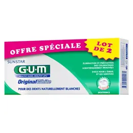 Gum Dentifrice Original White Blancheur Lot de 2 x 75ml