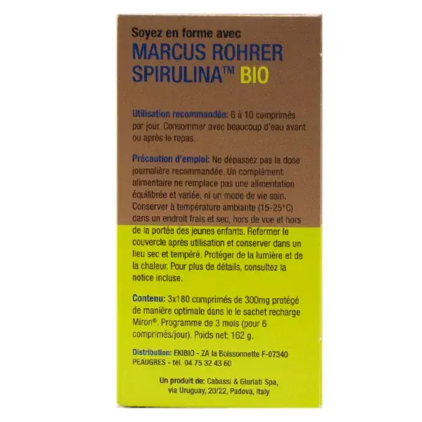 Marcus Rohrer Spirulina Organic 540 Tablets