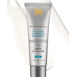 SkinCeuticals Photoprotection Oil Shield UV Defense Sunscreen Protection Solaire Matifiante Visage SPF50 30ml