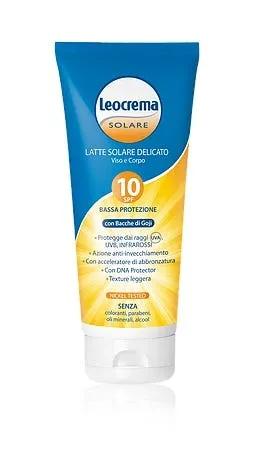 Leocrema Latte Solare Bacche Di Gojy SPF 10 Protezione Solare Anti Età 200 ml