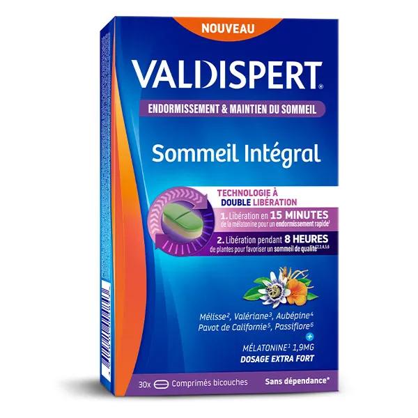 Valdispert Mélatonine 1,9mg Sommeil Intégral Complément Alimentaire 30Comprimés