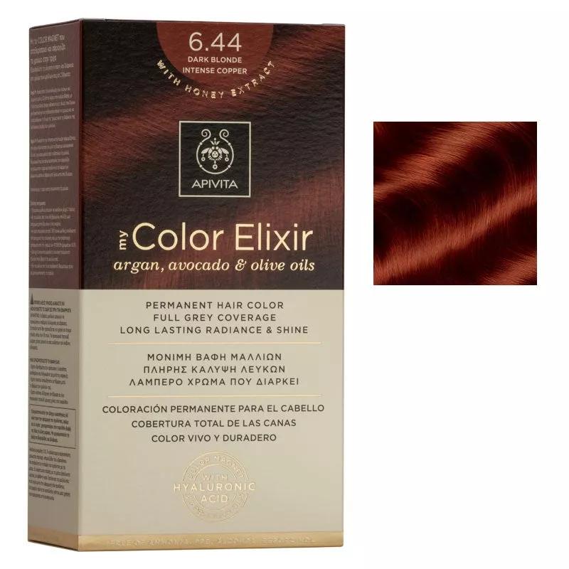 Apivita Tinte My Color Elixir N644 Rubio Oscuro Cobrizo Intenso