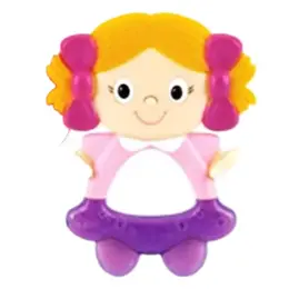 Nuby Figure de Dentition Fillette +4 mois