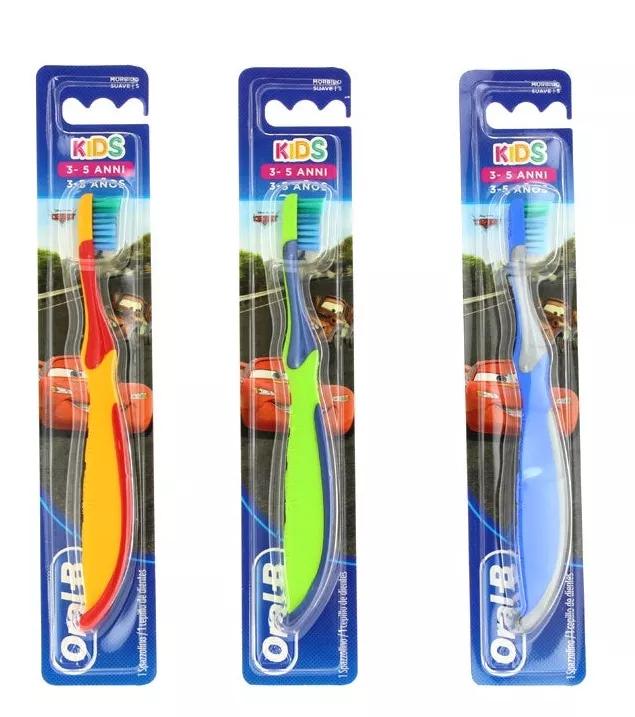 Oral B Toothbrush Children Stages Soft Cars Disney 3 to 5 years MANUAL