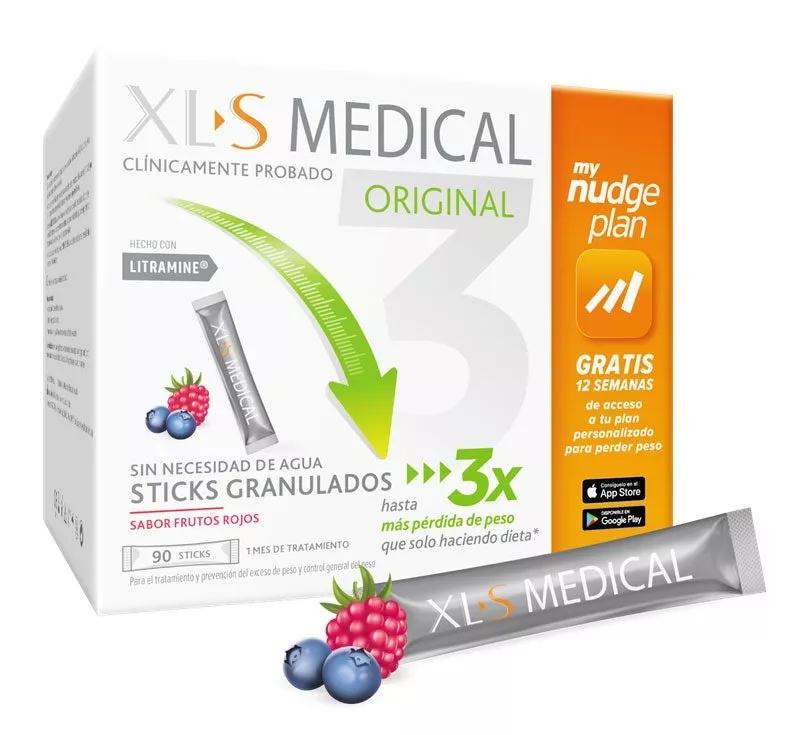 XLS Medical Original Captagrasas Frutos Rojos 90 Sticks