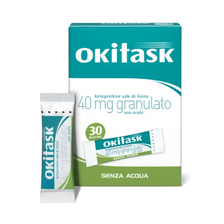 Okitask 40 mg Ketoprofene Sale di Lisina 30 Bustine