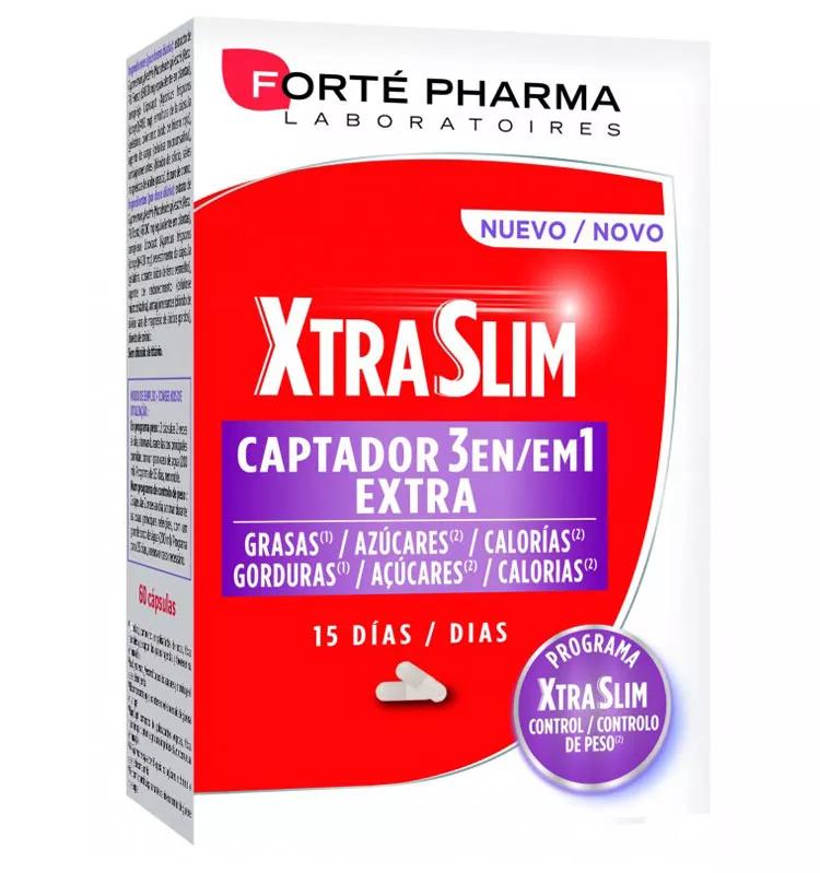 Forté Pharma XtraSlim Captor 3 en 1 60 gélules