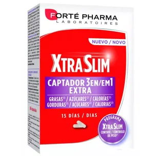 Forté Pharma XtraSlim Captor 3 em 1 60 Cápsulas