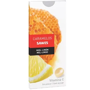 Säwes candy honey with lemon without sugar Blister 22gr