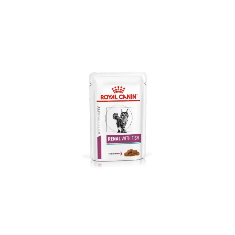 Royal Canin Veterinary Renal Straccetti In Salsa Con Pesce Per Gatti Bustine 12X85G