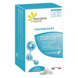 Fleurance Nature - Calcium - D3 - K2 - 60 cps