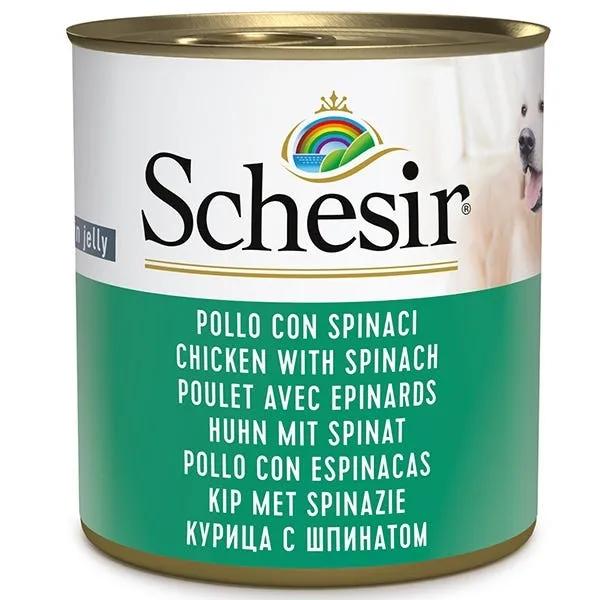 Schesir Pollo Con Spinaci Cibo Umido Cani Adulti Lattina 285G