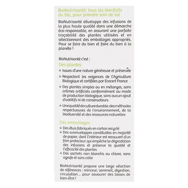 Vitavea - BioNutrisanté - Infusión para después de las comidas con menta Nanah - 20 sobres