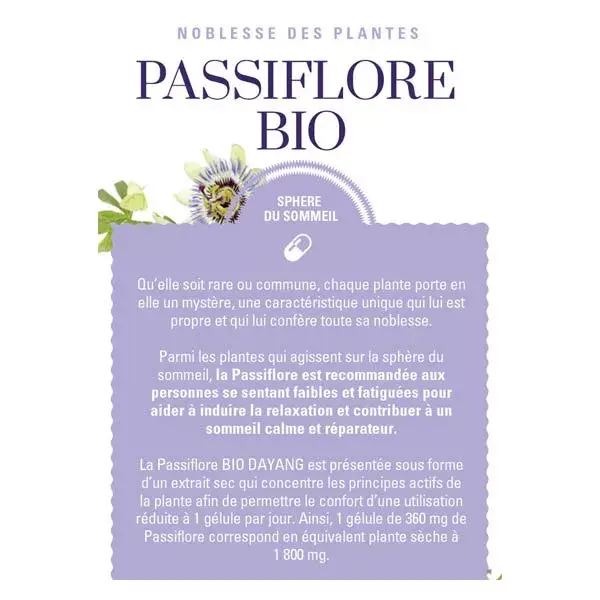 Dayang Passiflora Bio Sonno Integratore Alimentare 15 capsule vegetali