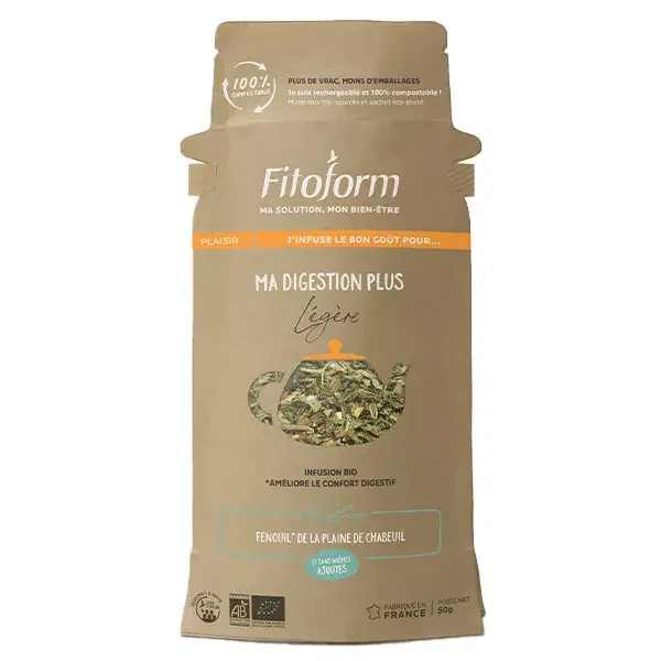 Fitoform Infusion Vrac Digestion Légère Pochette 50g