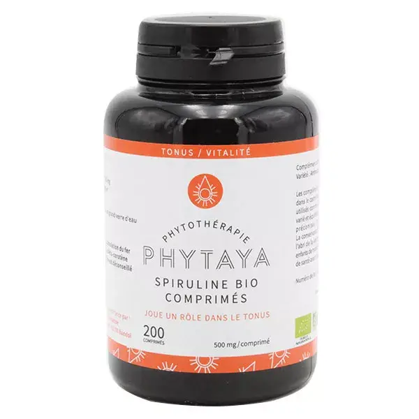 Phytaya Vitalité Spiruline Bio 200 comprimés