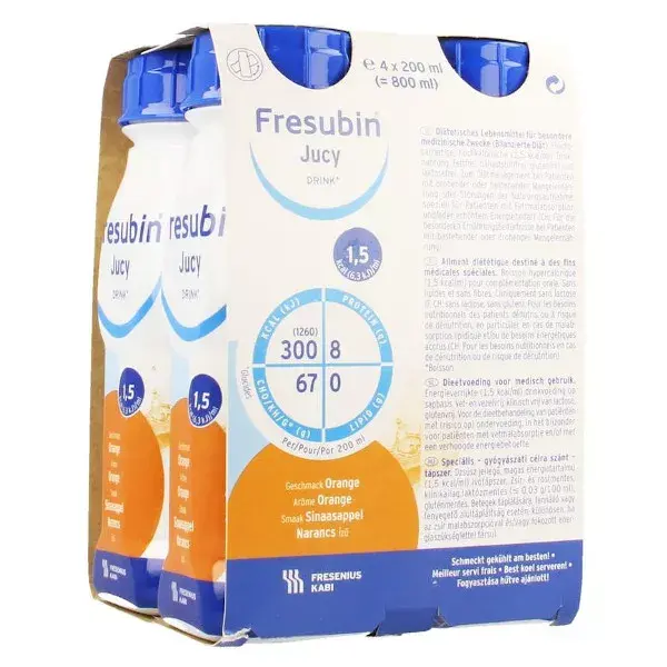 Fresenius Fresubin Drink Orange Aliment Liquide 4 x 200ml