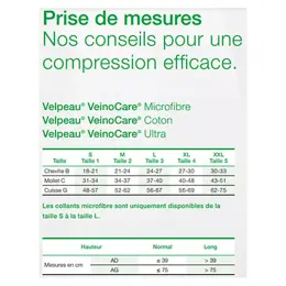 Velpeau Veinocare Microfibre Chaussettes Classe 2 Normal Taille 5 Vert