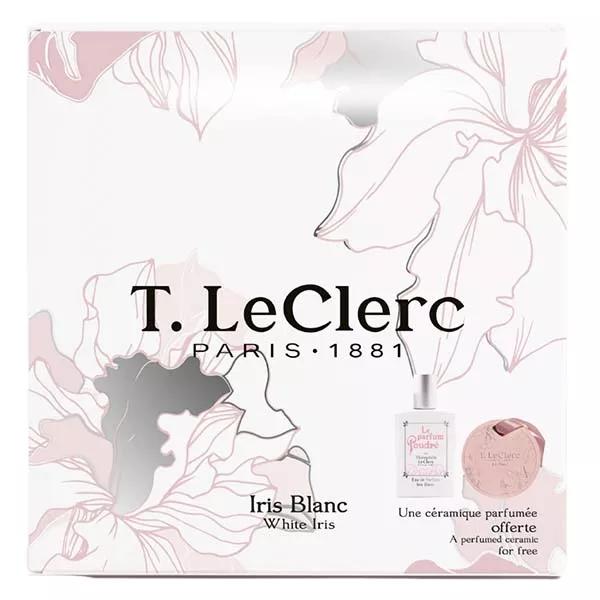 T.LeCLerc caja de perfume iris blanc 50ml et ceramique parfumee iris - blanc