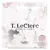 T.LeCLerc white iris perfume box 50ml and iris scented ceramic - white