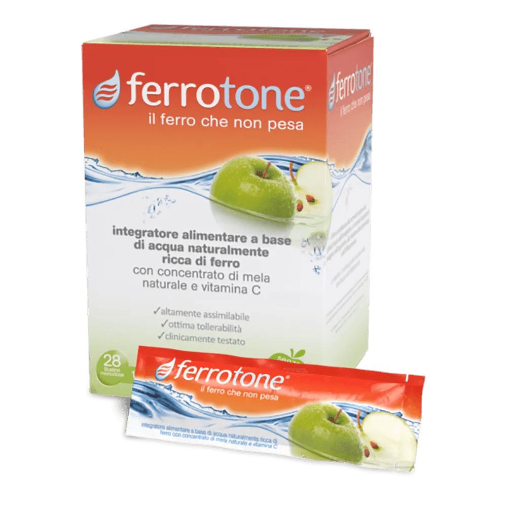 Ferrotone Apple Integratore di Ferro 28 Bustine