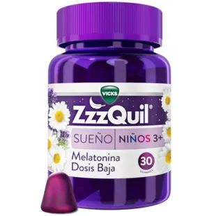 ZzzQuil Sommeil Mélatonine pour enfants de plus de 3 ans 30 bonbons gélifiés