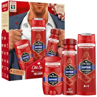 Old Spice Captain Gentleman Desodorante 150 ml + Desodorante 50 ml + Gel-Shampoo 250 ml