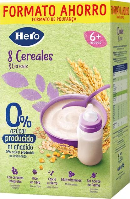 Hero Baby Papilla 8 Cereales +6m 820 gr