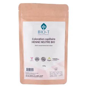 Bio-T Neutral Cassia Henna - Biologico e 100% naturale - 100 g