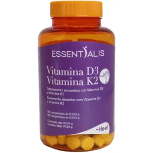 Essentialis Vitamin D3 Vitamin K2 180 Tablets