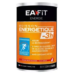 Eafit Boisson Energétique -3H Goût Fruits Rouges 500g