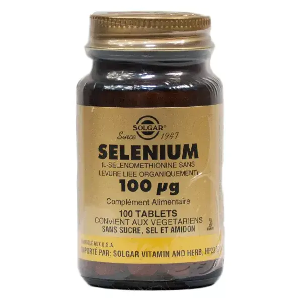 Solgar Sélénium 100μg - 100 gélules
