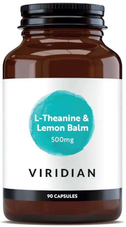 Viridian L-Théanine et Mélisse 500 mg 90 Gélules Végétales