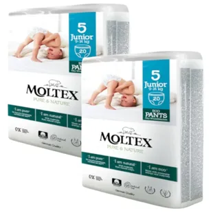 Moltex ECO Pants Pure &amp; Nature T5 (9-14 Kg) 2x20 units