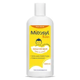 Mitosyl Bain Huile de bain bébé enfant - Peau sèche - Flacon 500 ml - EG LABO