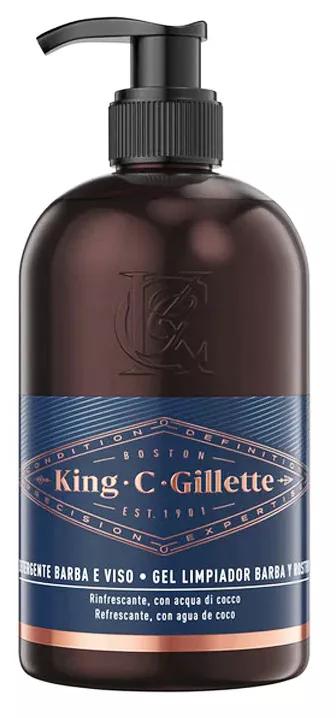 Gillette King C. Gel Limpiador para Barba y Rostro 350 ml