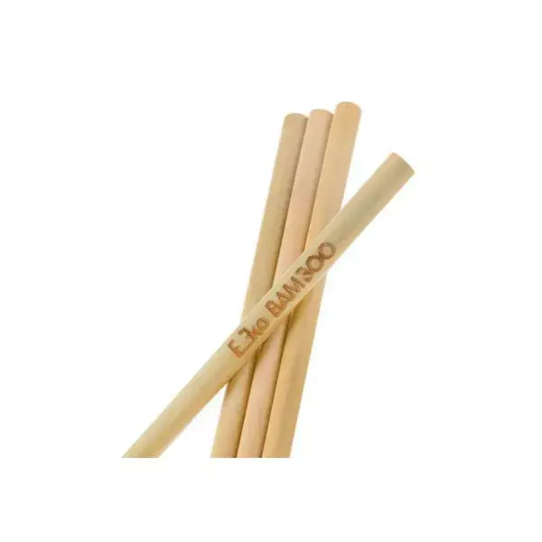 Ekobamboo Pajitas de Bambú 12 Unidades