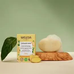 Weleda Shower Bar Douche Végétale Solide Ginger & Petitgrain Bio 75g