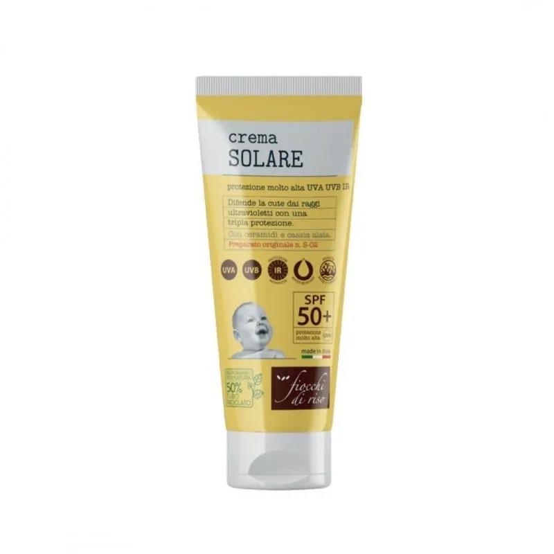 Fiocchi di Riso Crema Solare Bimbi SPF 50+ Protezione Solare Viso e Corpo 100 ml