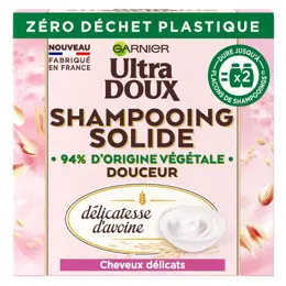 Garnier Ultra Doux Shampoing Solide Douceur Délicatesse d'Avoine 60g