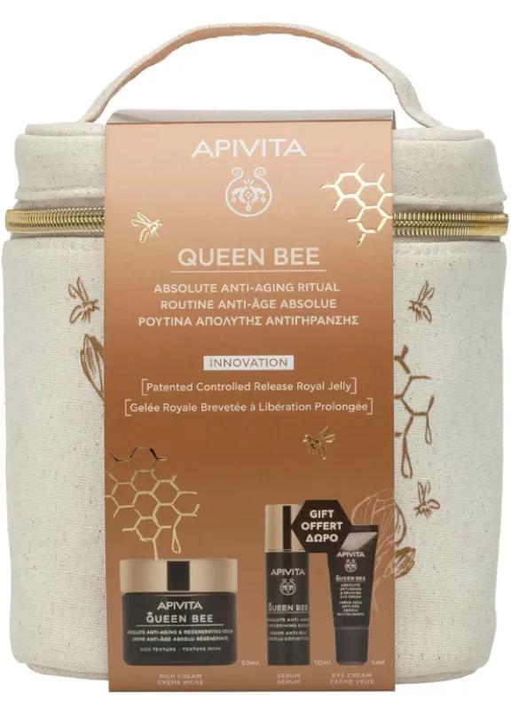 Apivita Queen Bee Bag Rich Cream+2 Minigrößen