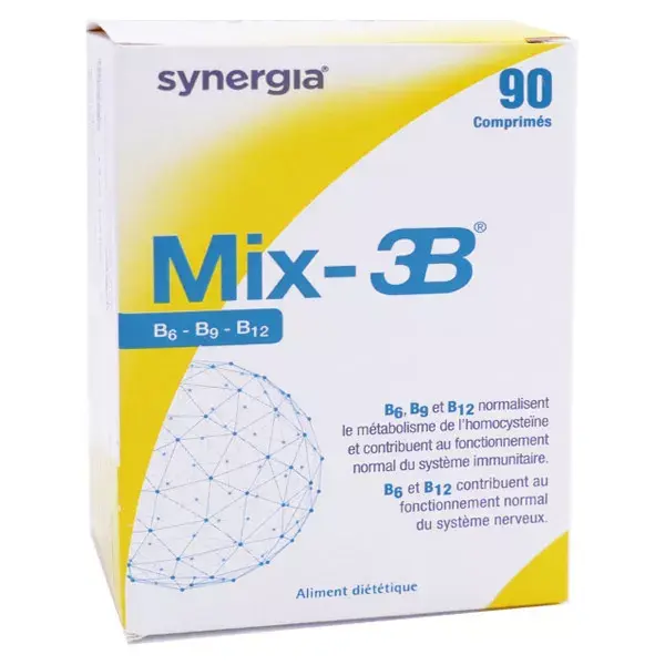 90 tabletas de Synergia Mix 3B