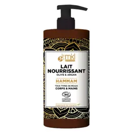 MKL Green Nature Hammam Lait Nourrissant Olive Argan Corps Mains Bio 400ml