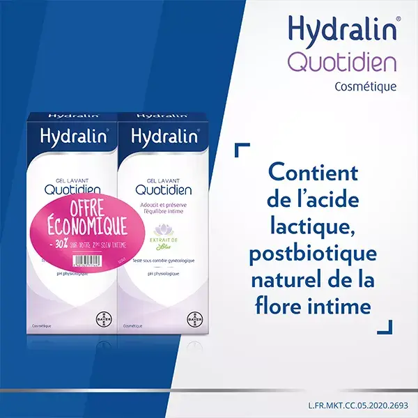 Hydralin Quotidien Gel Lavant Lot de 2 x 400ml