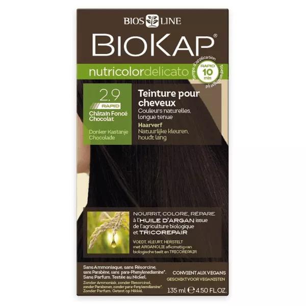 Biokap Nutricolor Delicato Rapid 2.9 Chastaño Oscuro Chocolate 140ml